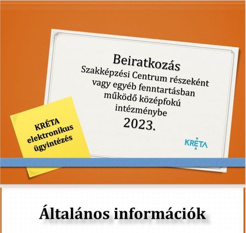 BEIRATKOZÁS 2023/2024. tanévre
