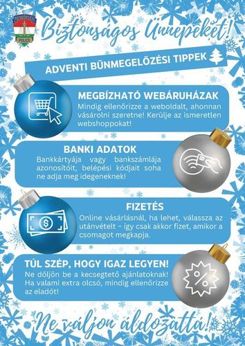 Adventi Bűnmegelőzési Tippek